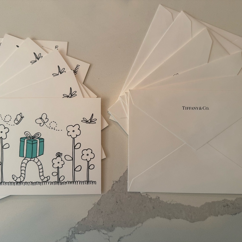 Tiffany & Co. Color Your Own Greeting Card Set of 6 w/ Envelopes Kids & Adults